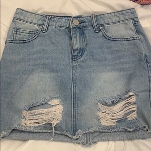 jean skirt